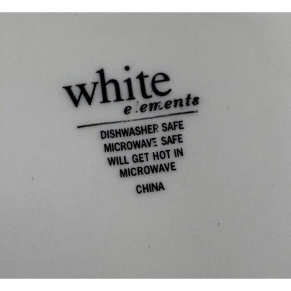 Gibson LEXINGTON White Elements  Embossed Rim Round Ceramic Bread Plates Set 4 - Picture 10 of 16